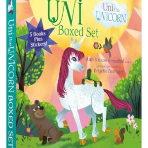 Uni the Unicorn Step into Reading Boxed Set: Uni Brings Spring; Uni’s First Sleepover; Uni Goes to School; Uni Bakes a Cake; Uni and the Perfect Present Paperback – Sticker Book, September 21, 2021 9780593431016