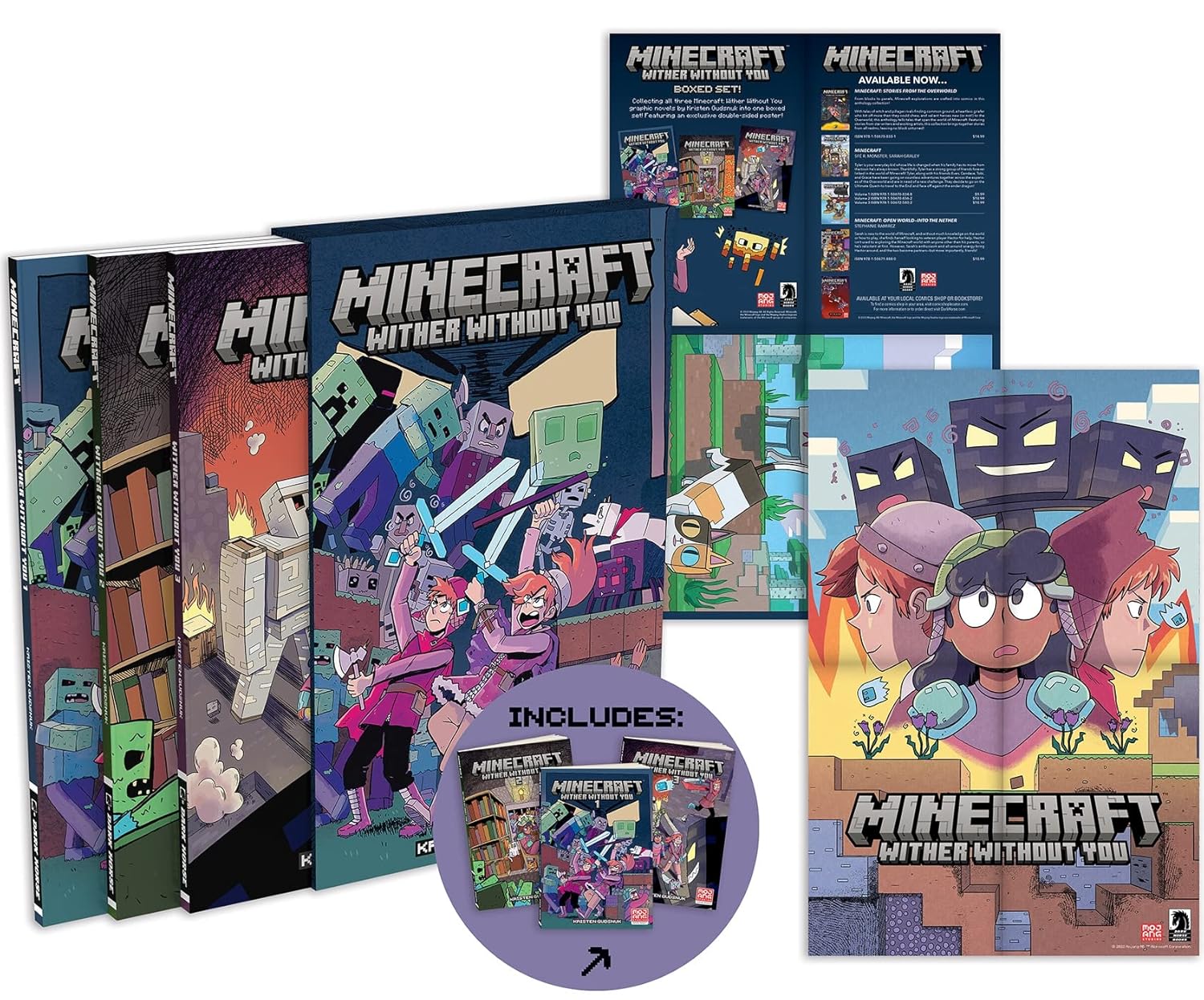Minecraft: Wither Without You Boxed Set (Graphic Novels) Paperback – November 15, 2022 9781506729008