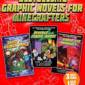 Bestselling Graphic Novels for Minecrafters (Box Set): Includes Quest for the Golden Apple (Book 1), Revenge of the Zombie Monks (Book 2), and The … (Unofficial Graphic Novel for Minecrafters) Paperback – November 2, 2021 9781510766501