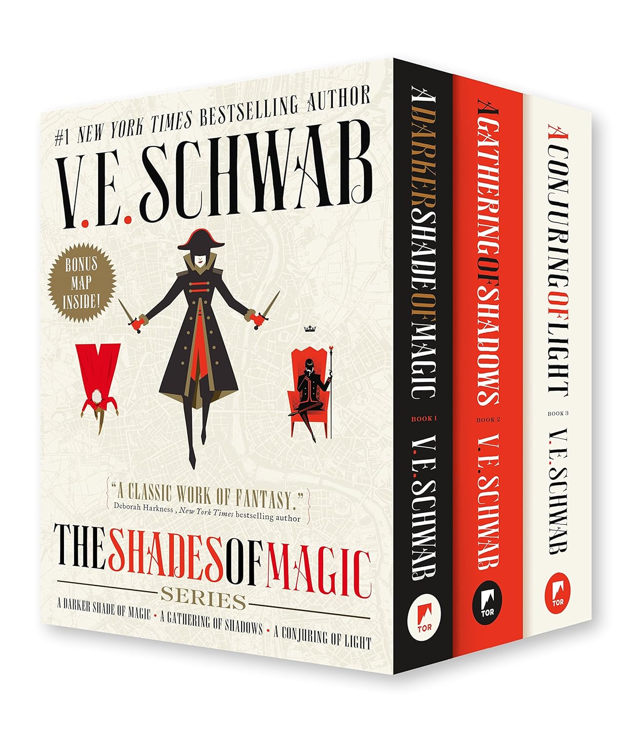 Shades of Magic Boxed Set: A Darker Shade of Magic, A Gathering of Shadows, A Conjuring of Light Paperback – Folded Map, October 16, 2018 9781250175205