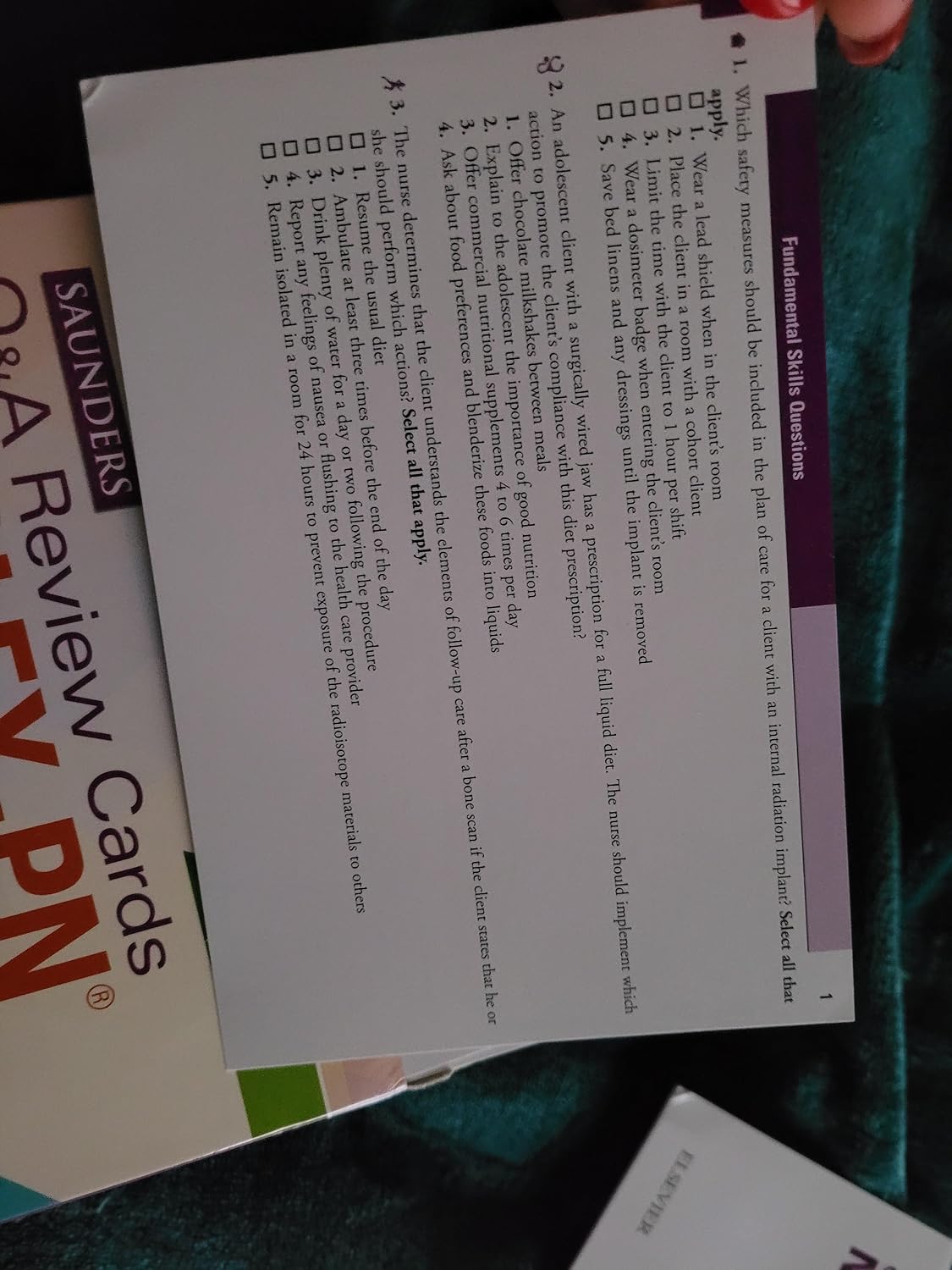 Saunders Q&A Review Cards for the NCLEX-PN® Examination 2nd Edition 9780323290616 - Image 8