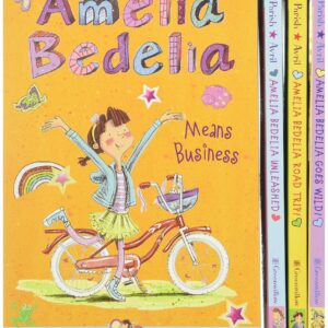 Amelia Bedelia Chapter Book 4-Book Box Set: Books 1-4 Paperback – Sticker Book