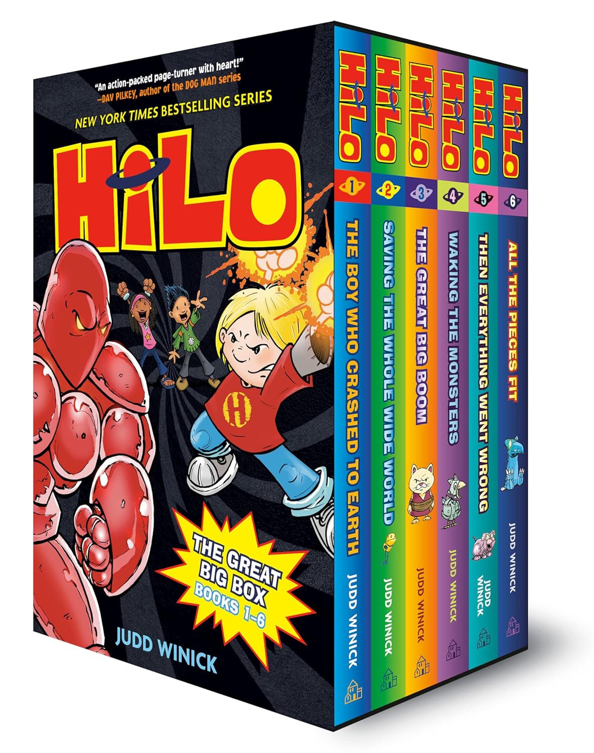 Hilo: The Great Big Box (Books 1-6): (A Graphic Novel Boxed Set) Hardcover – December 1, 2020 9780593375358