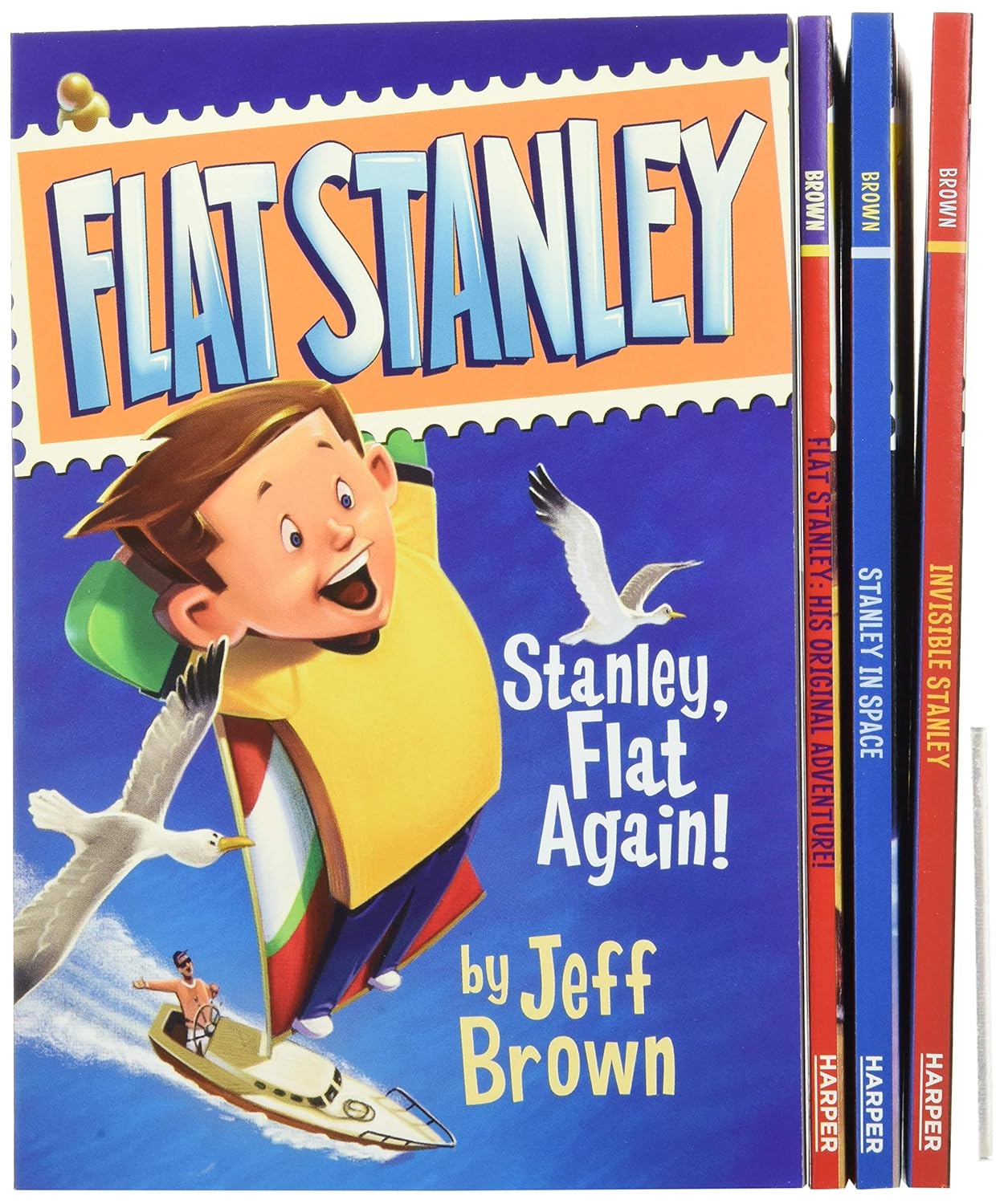 The Flat Stanley Collection Box Set: Flat Stanley, Invisible Stanley, Stanley in Space, and Stanley, Flat Again! Paperback – December 23, 2013 9780061802478