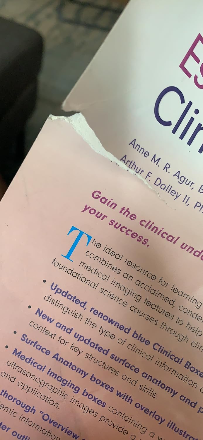 Moore's Essential Clinical Anatomy 6th Edition 9781496369659