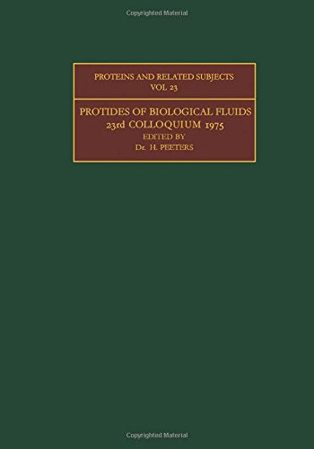 Protides of the Biological Fluids Volume 23