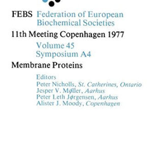 Membrane proteins (Proceedings of the 11th FEBS meeting ; v. [4])