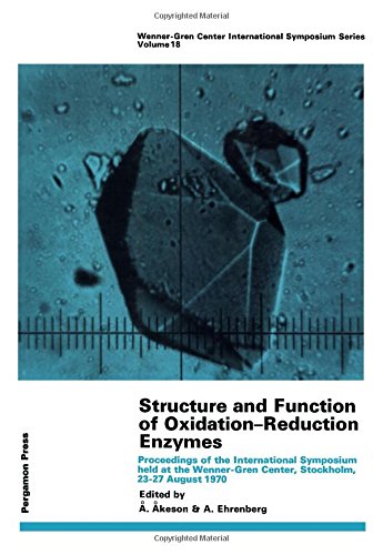 Structure and function of oxidation-reduction enzymes;: Proceedings of the Wenner-Gren symposium held at the Wenner-Gren Center