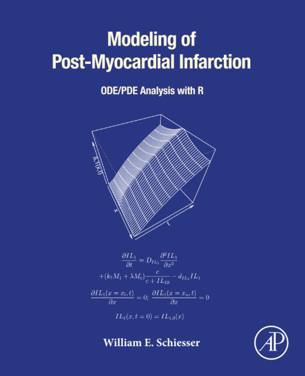 Modeling of Post-Myocardial Infarction: ODE/PDE Analysis with R