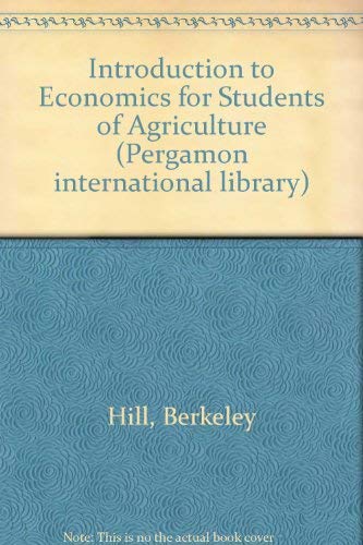 An introduction to economics for students of agriculture