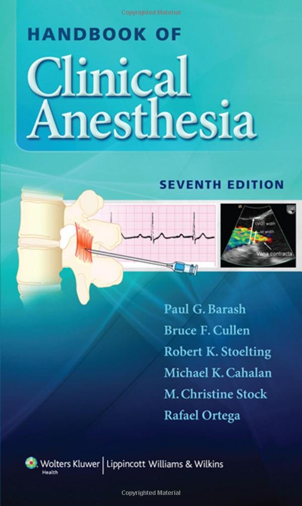 Handbook of Clinical Anesthesia-ISBN: 9781451176155