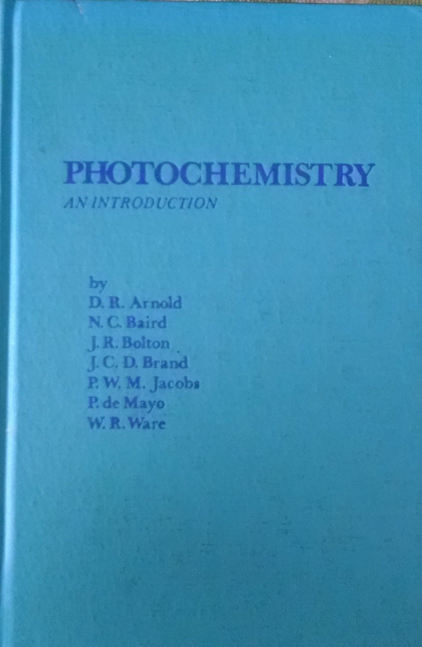 Photochemistry: An Introduction