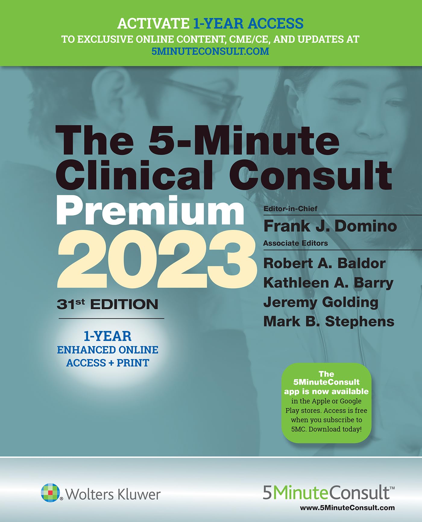 5-Minute Clinical Consult 2023 (Premium): Print + eBook with Multimedia (The 5-Minute Consult Series)-ISBN: 9781975191542