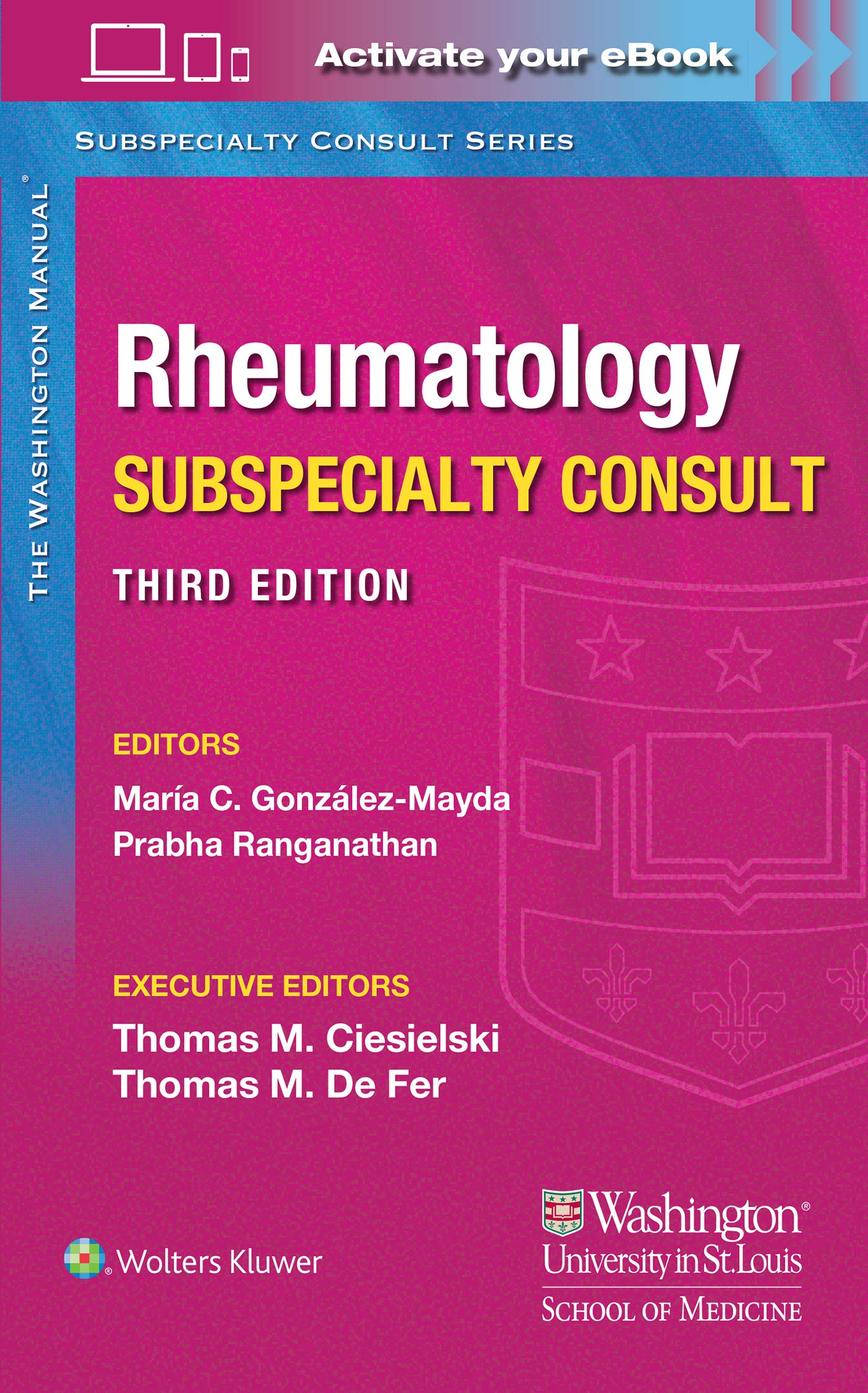 Washington Manual Rheumatology Subspecialty Consult (The Washington Manual Subspecialty Consult Series)-ISBN: 9781975113391