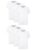 Hanes Mens Cotton, Moisture-wicking Crew Tee Undershirts, Multi-packs, White – 6 Pack, Large US